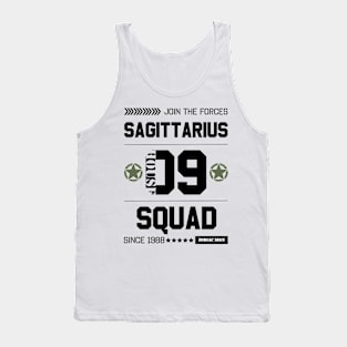 Zodiac Majesty Sagittarius Squad Black Tank Top